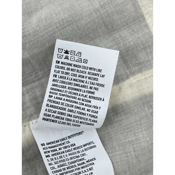 American Eagle Women's Gray Plaid Sleeveless Snap Front Dress Size Small - Picture 9 of 15